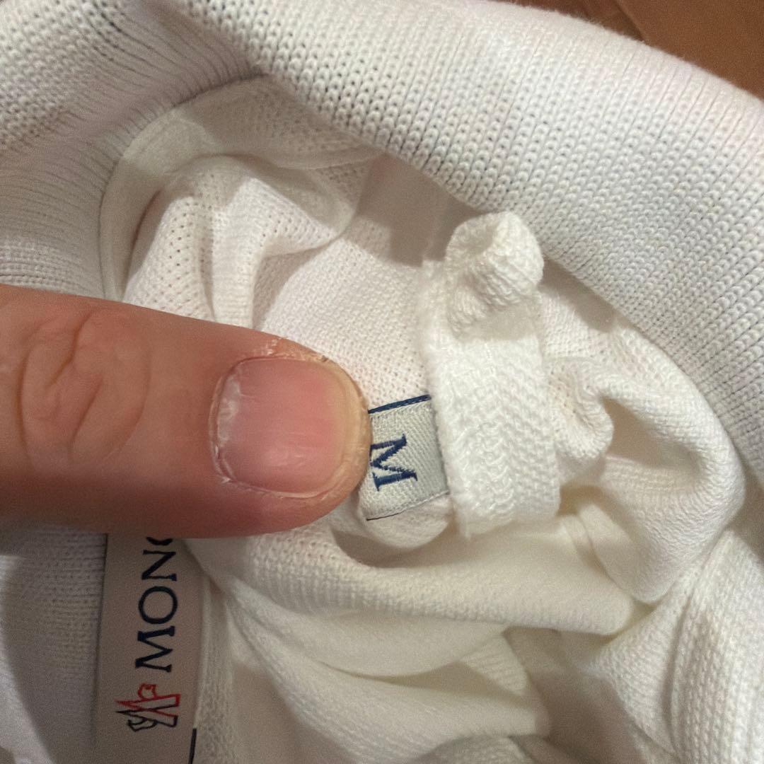 MONCLER ホワイト ポロシャツ