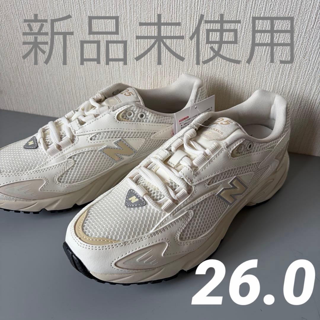 【新品未使用】 ニューバランス スニーカー ML725 クリーム 26.0cm