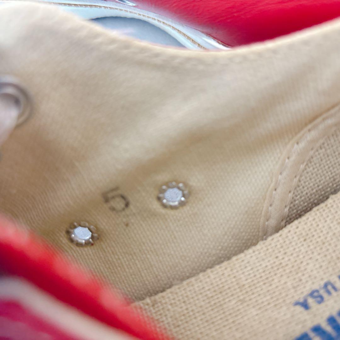 90s USA製 CONVERSE ジャックパーセル レザー赤✨24cm