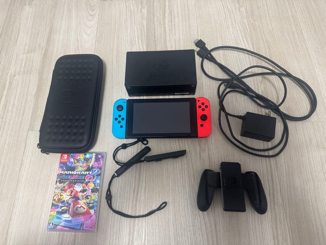 Nintendo Switch ネオンブルー/ネオンレッド 本体　付属品+おまけ
