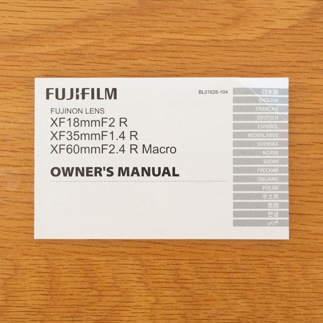 レンズ(単焦点) Fujifilm XF35mmF1.4 R