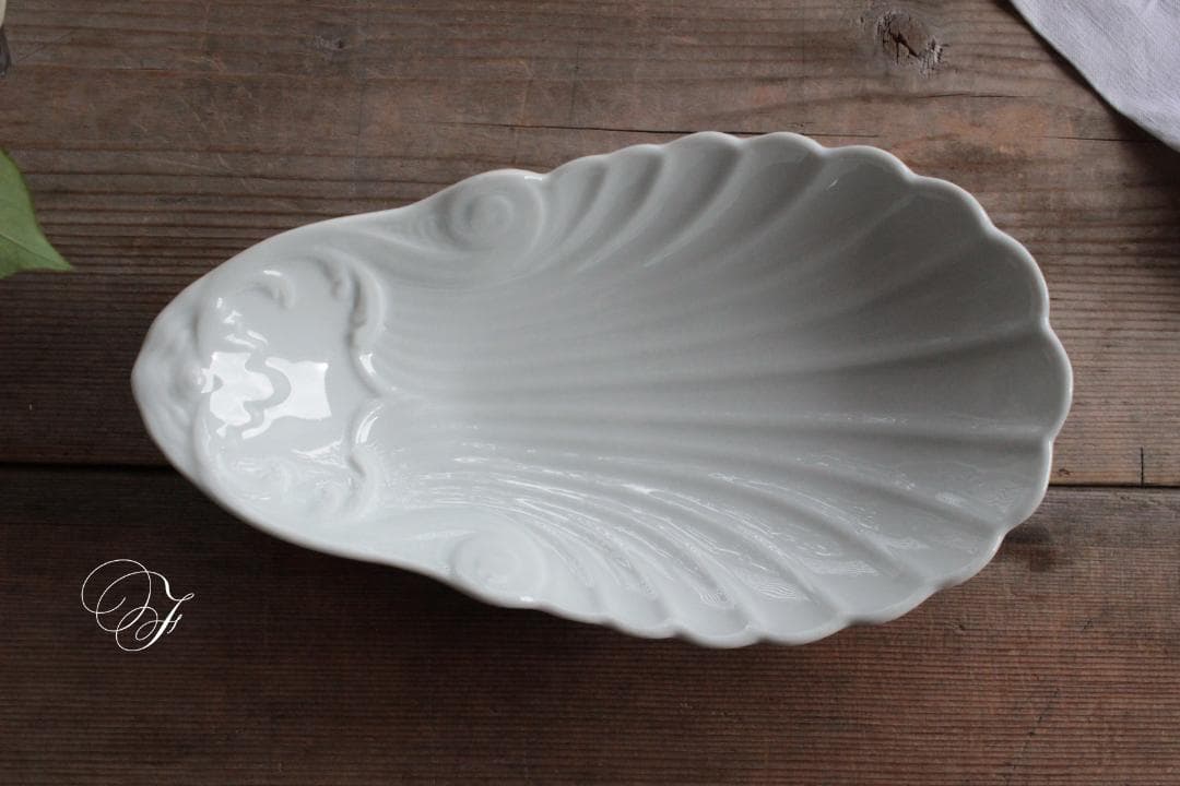 【F】シェル型ラヴィエプレート/フランスアンティーク食器