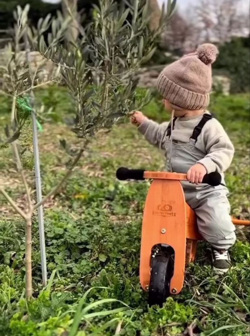 【未使用に近い】kinderfeets✨2in1バランスバイク 竹色 3点セット