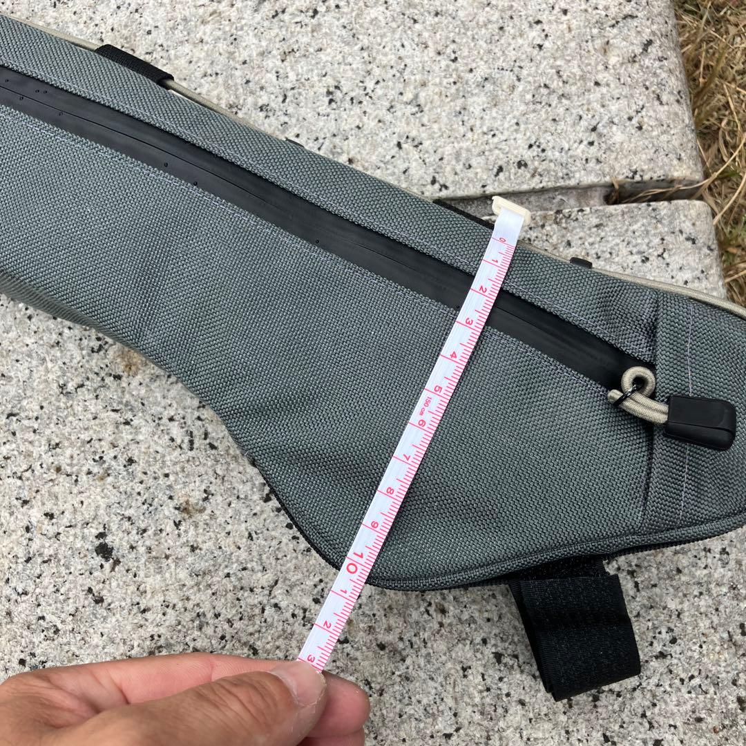 ハンドメイドフレームバッグ　コーデュラ1000 グレー　46cm