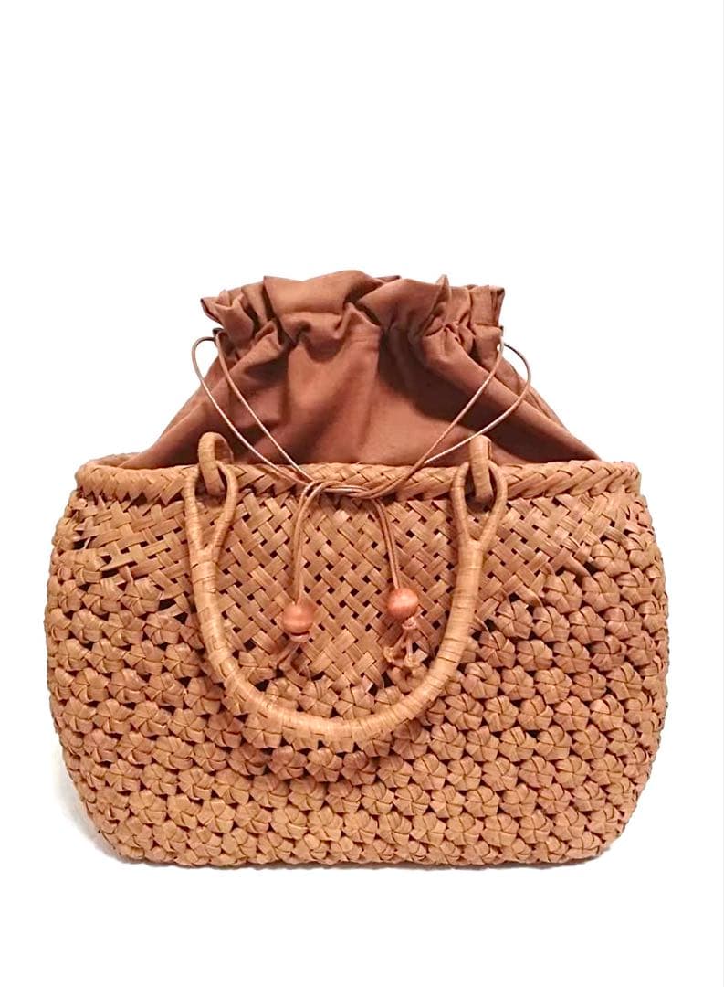 山葡萄バッグ楕円V形花結び