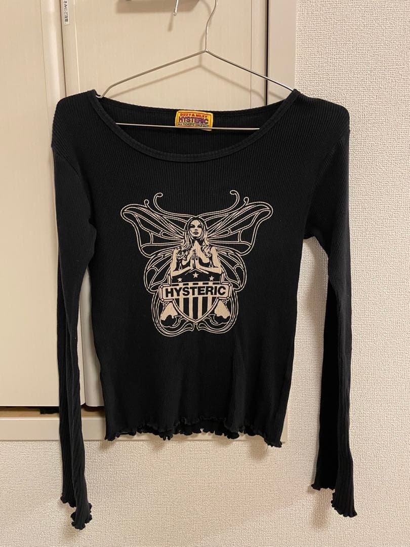 HYSTERIC ブラック長袖Tシャツ