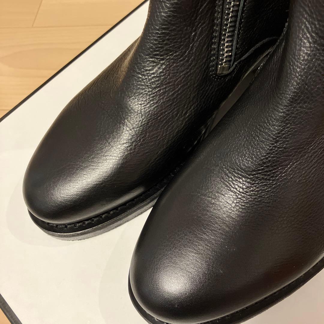 ディースクエアード黒ブラックジップブーツ新品未使用品41ミドルブーツ訳有槙野