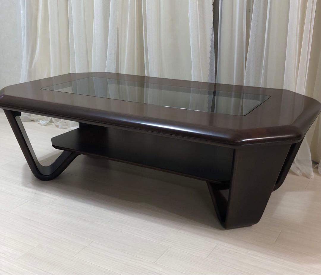 FUJI　FURNITURE デザイン木製曲がり木センターテーブル