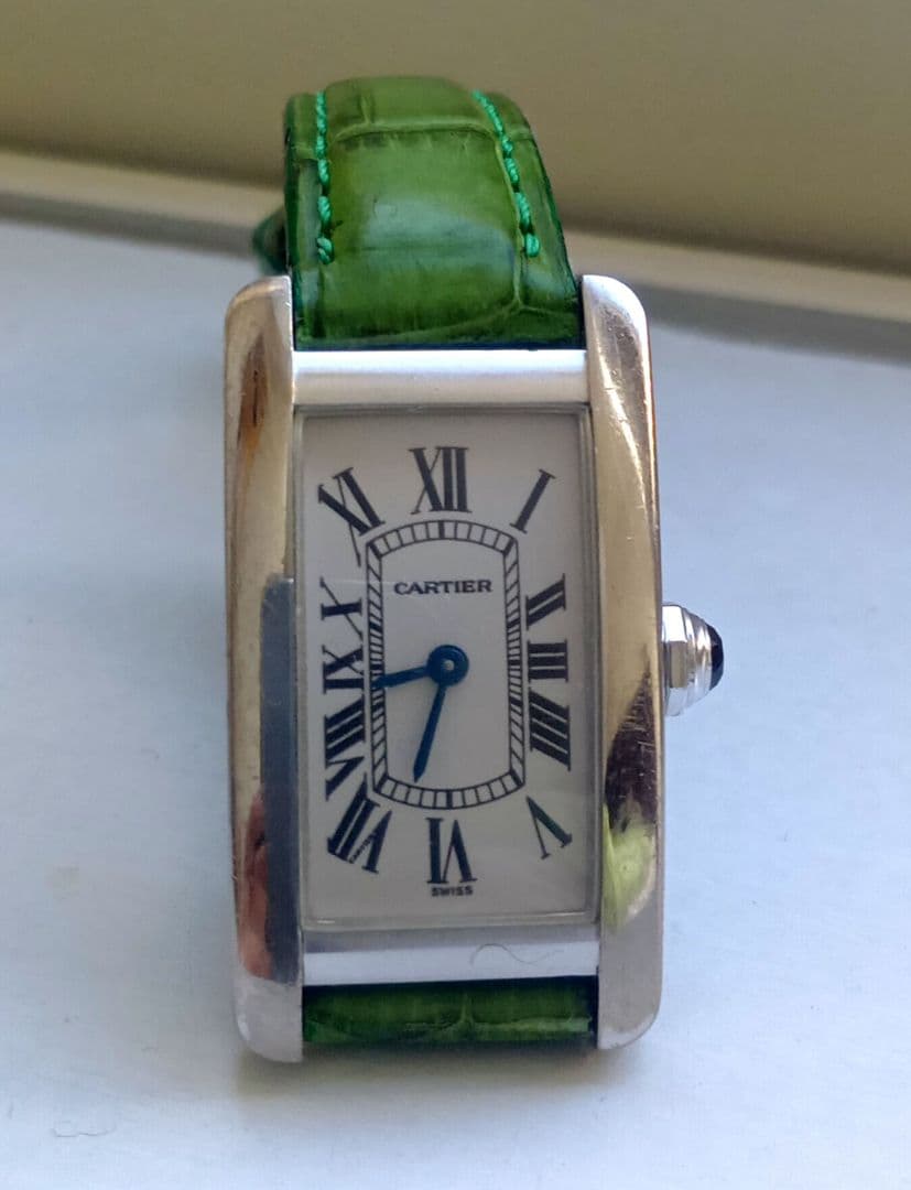Cartier カルティエタンクアメリカン替えベルト付き