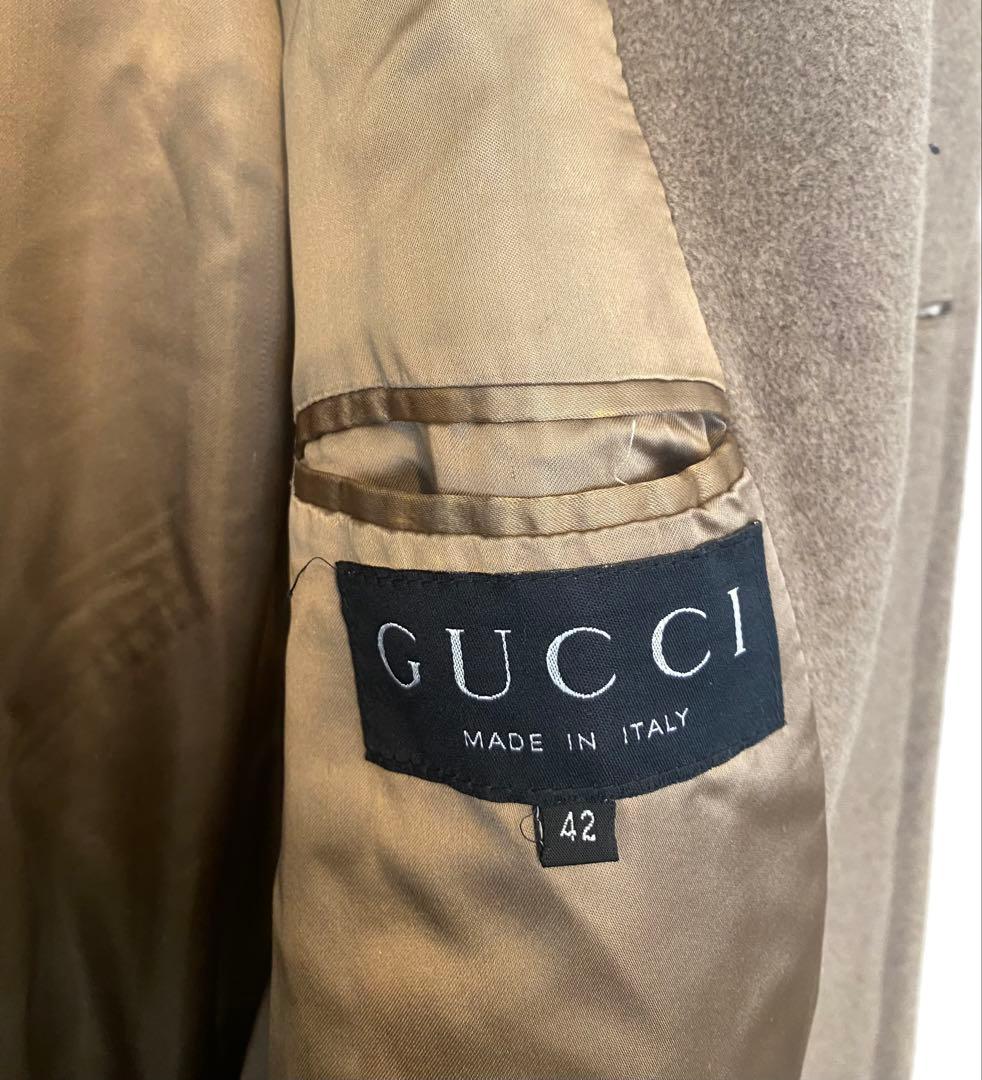 GUCCI ウール ピーコート ベージュ