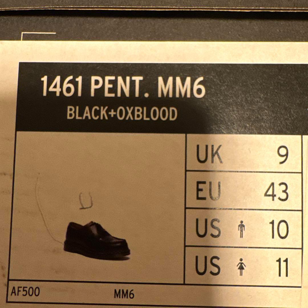 28cm 新品正規品 MM6 × Dr.Martens 1461 モカシン