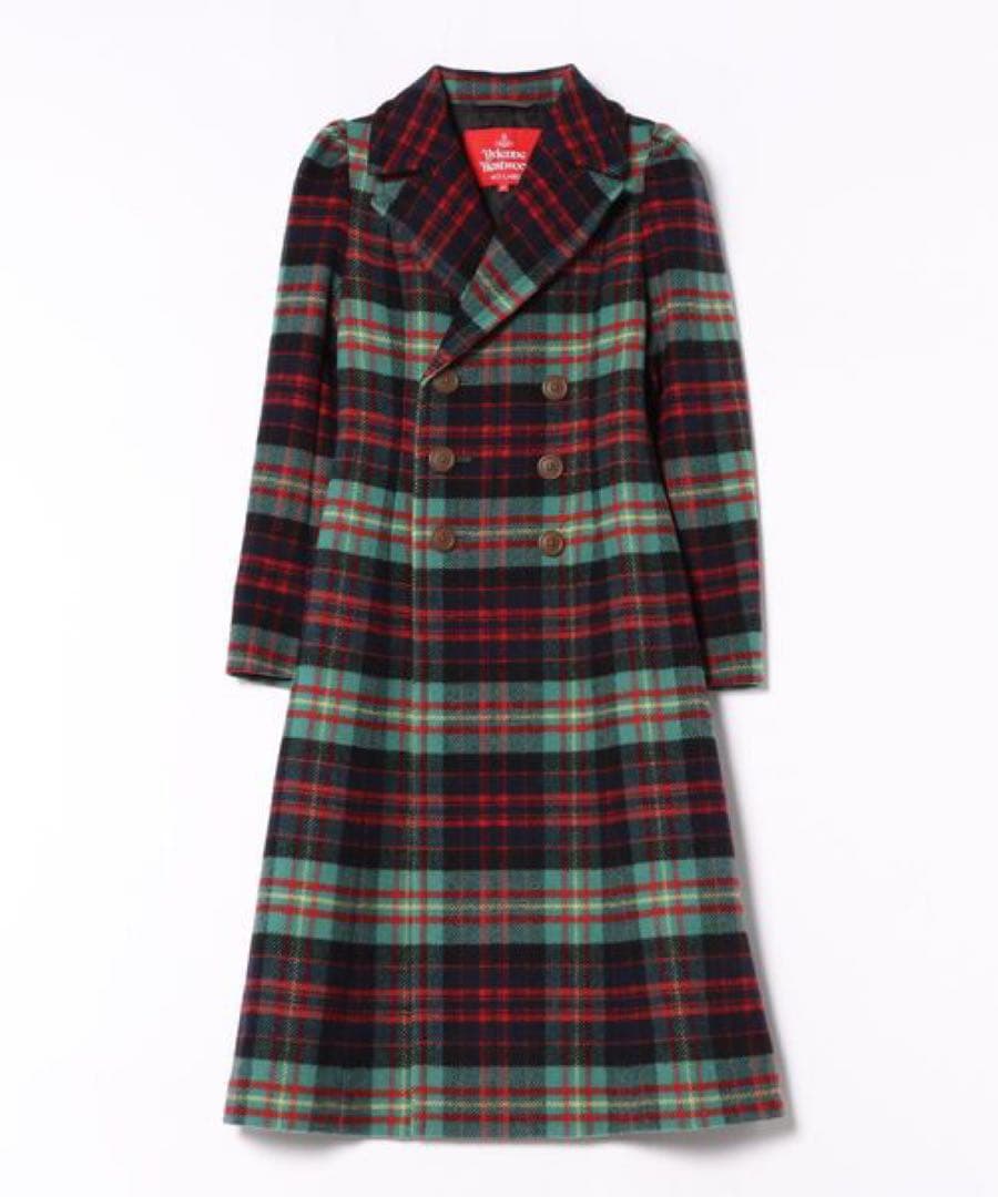 【2023年モデル】ヴィヴィアンウエストウッド タータンチェック ロングコート