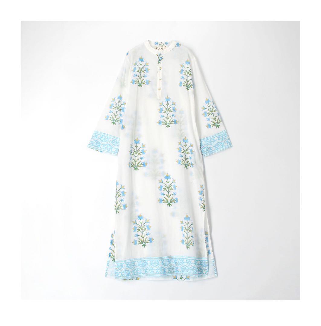 n*k様 sz blockprintsロンハーマンカフタンワンピース　Lサイズ