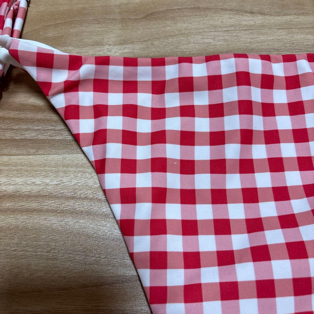 ALEXIA STAM 赤 ギンガムチェック 水着 Girls talk