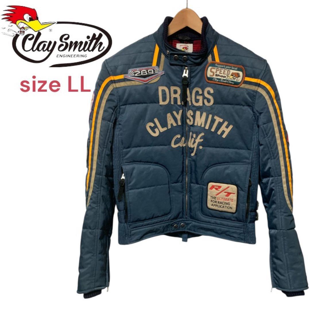 状態良好！Clay Smith CSY-7213ライダースジャケット刺繍ワッペン