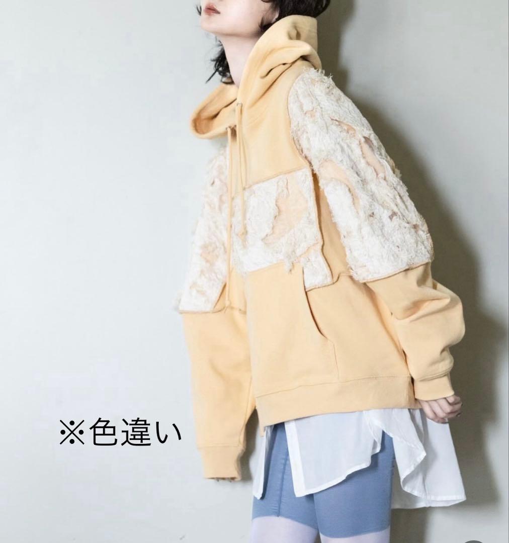 リハーズオール　フリンジジャガードスウェットパーカー　RehersalL