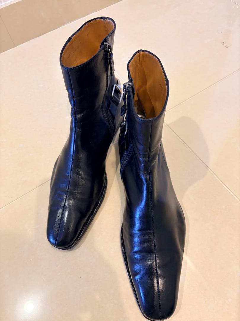 GUCCI グッチ　ホースビット サイドジップ　ブーツ 黒