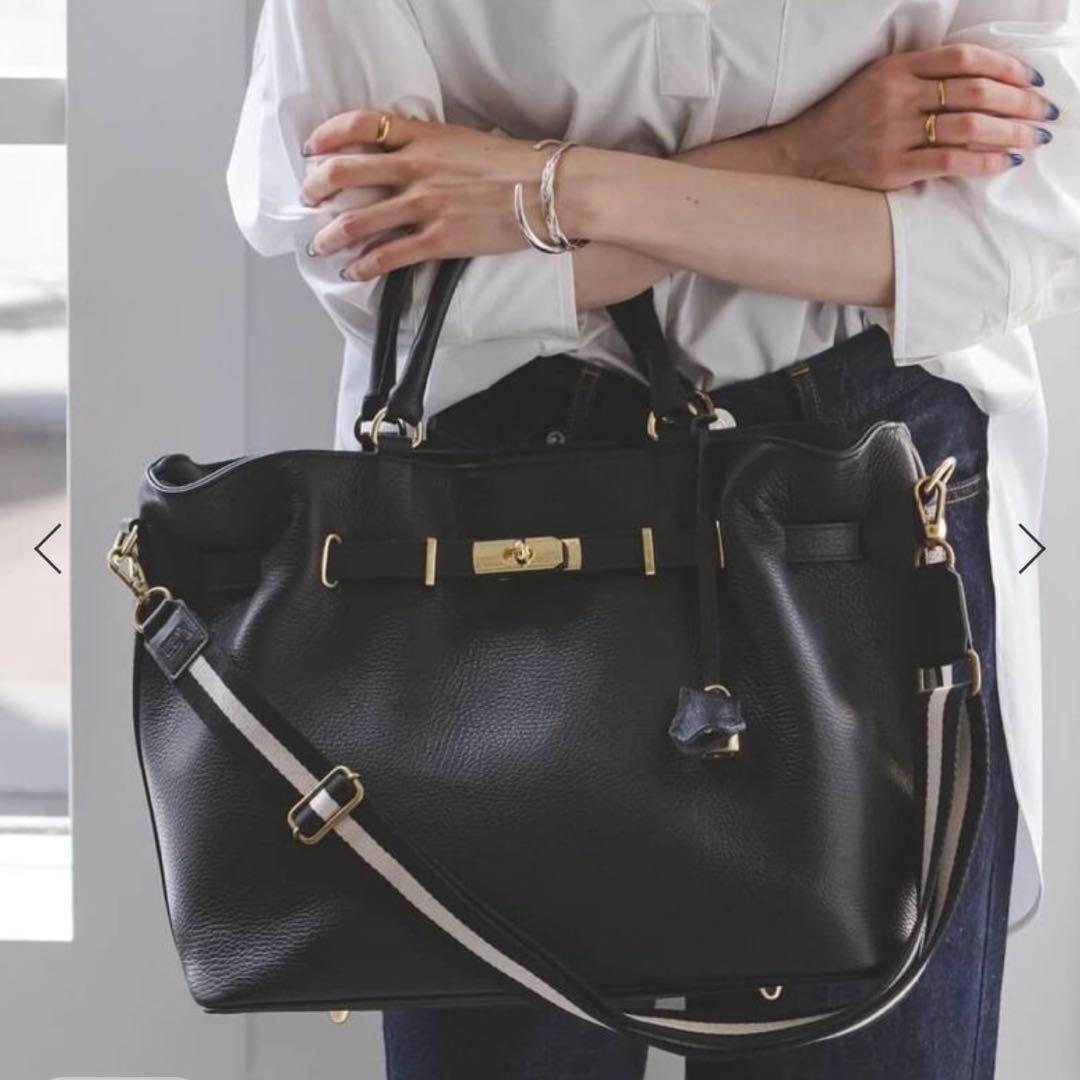 noble MILOS/ミロス 金具付きトート　Jamショルダーストラップ付き