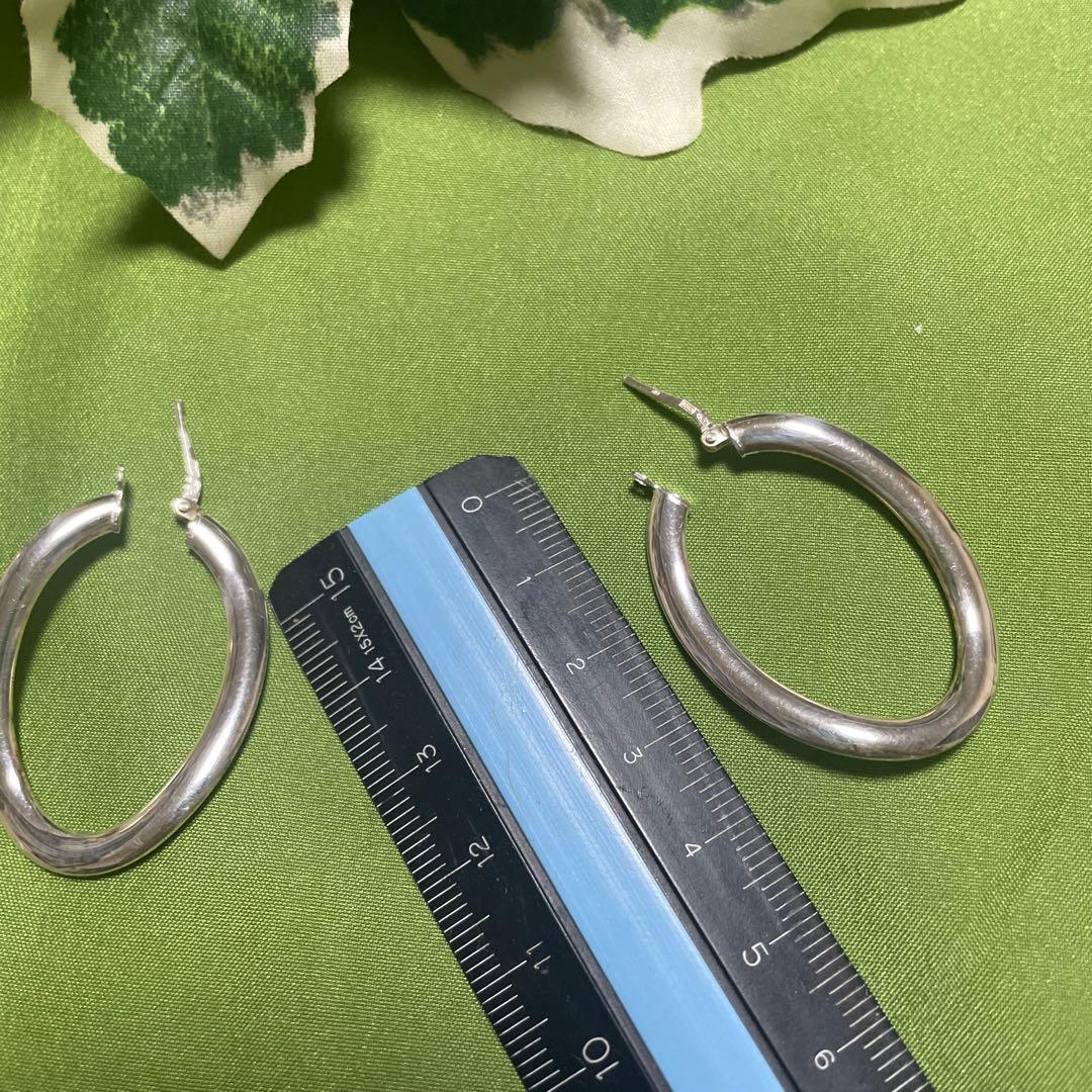 【新品 未使用】UNOAERRE ウノアエレシルバー925 フープピアス