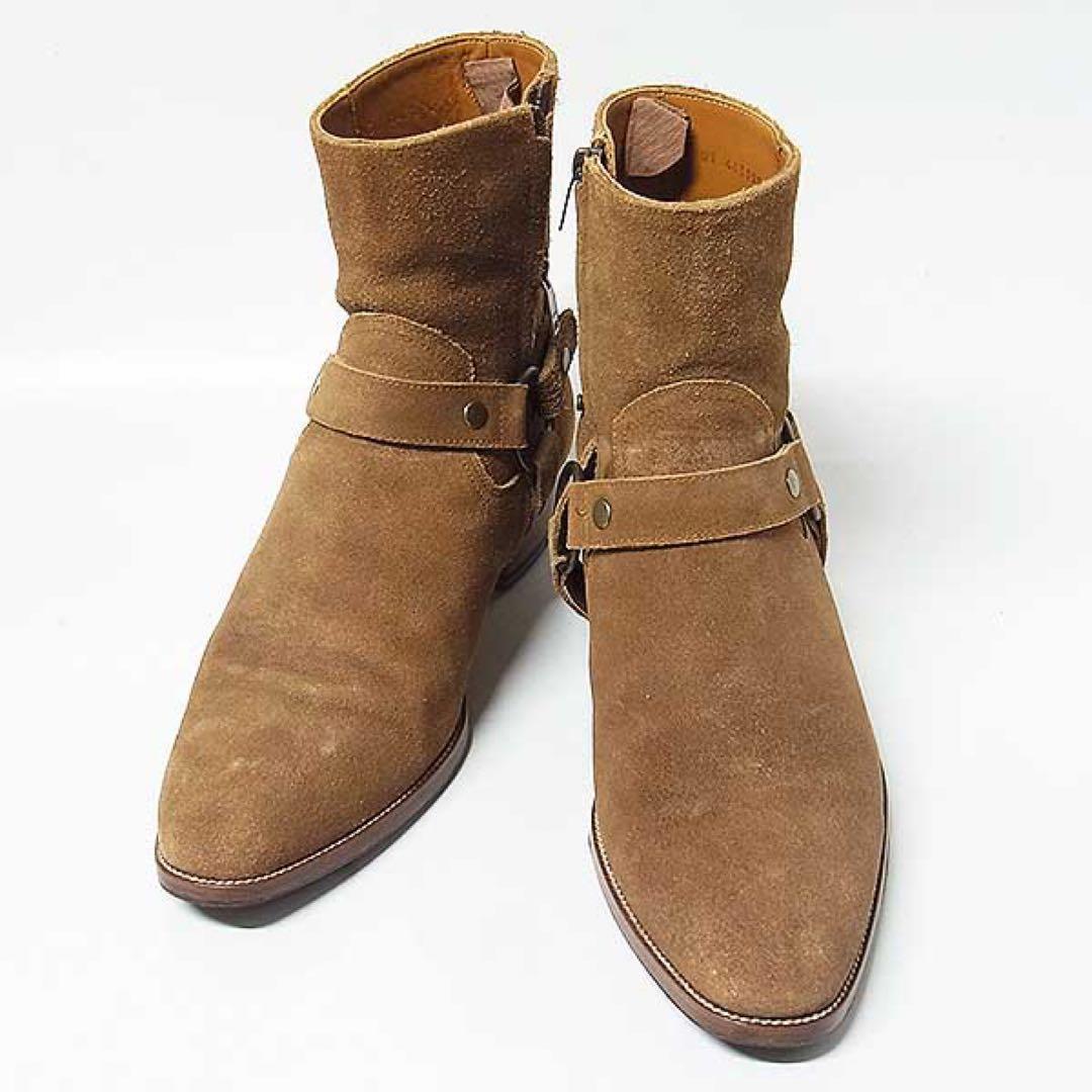 【SAINT LAURENT】クラシック ワイアット ハーネスブーツ 44