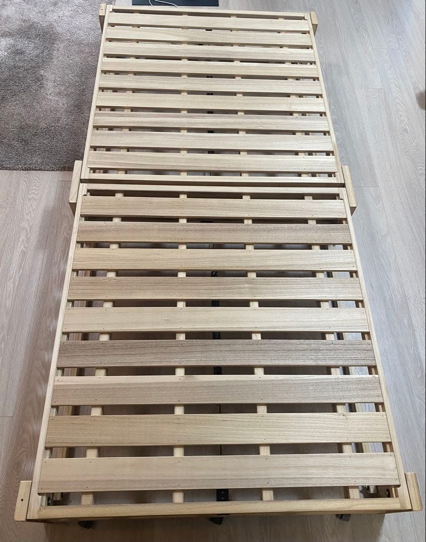 KIRIKENZAI桐の折り畳みベッド　桐らくねプレミアム24