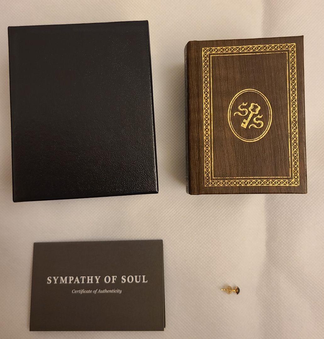 SYMPATHYOFSOUL K18 オニキス　ピアス