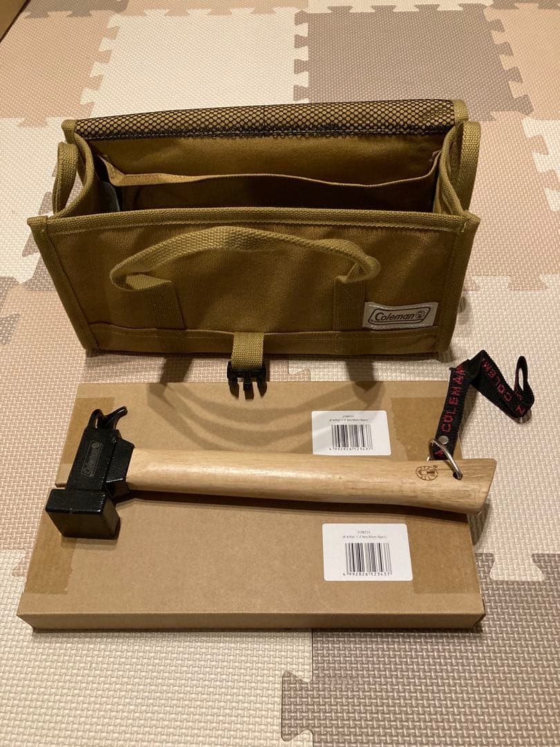 【最終値下】新品　コールマン　ペグセット　ペグケース　スチールヘッドハンマー