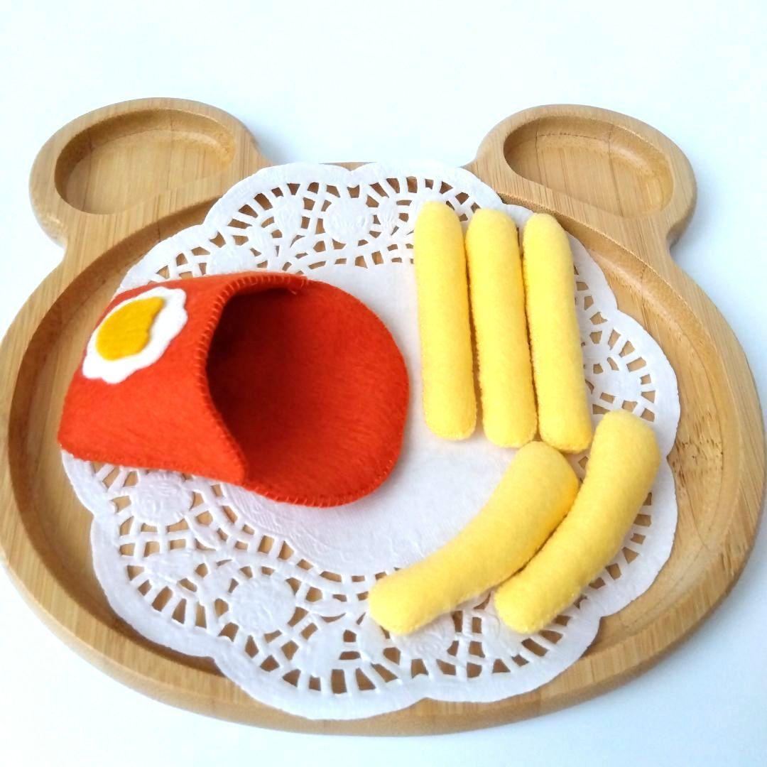 のりこ　フェルトおままごと　ままごと　パンBOX他　　しろたま