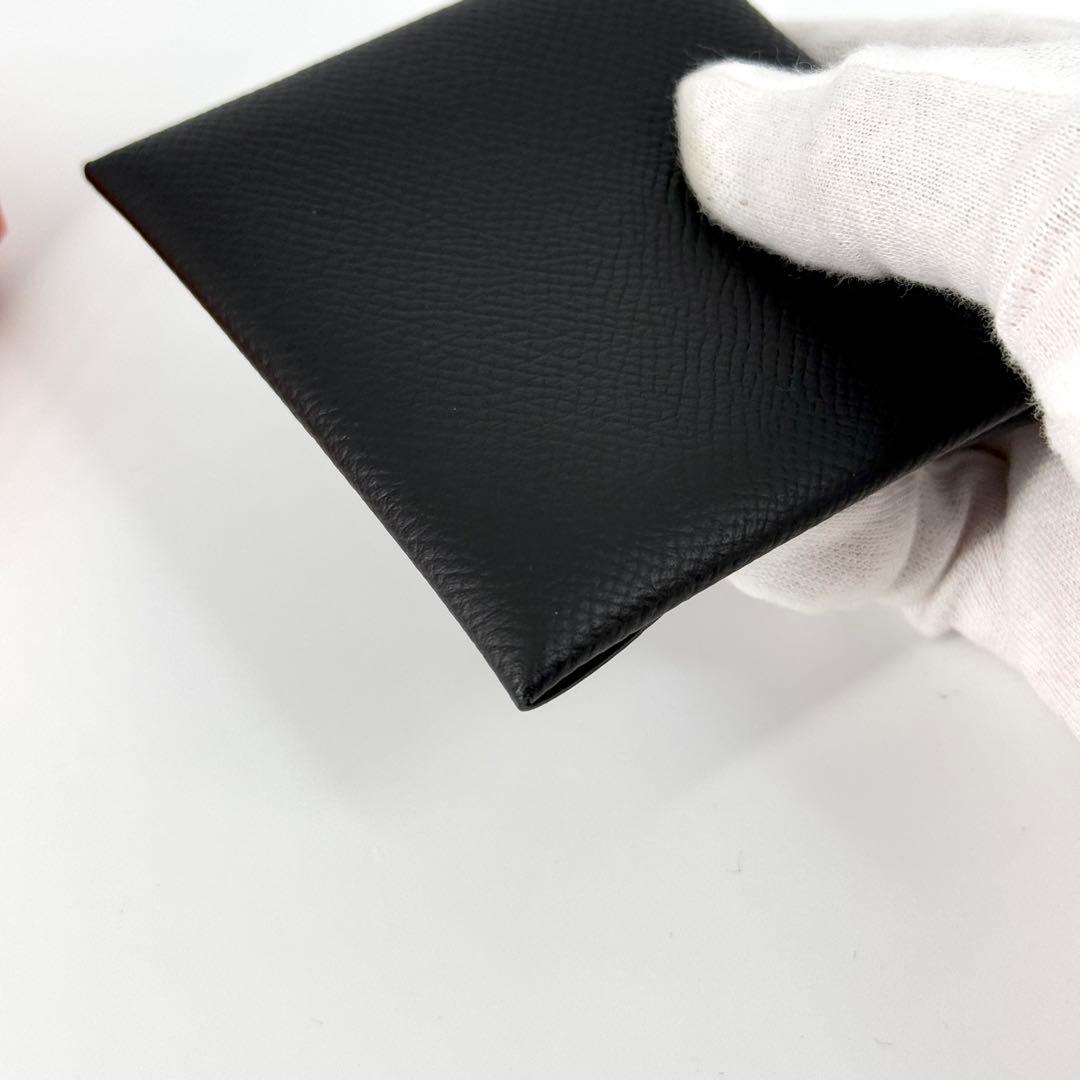 新品 HERMES バスティア ケース ノワール ブラック B刻印 黒