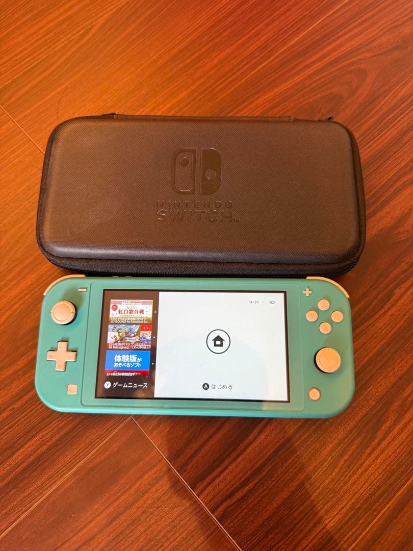 【動作○】Nintendo Switch Lite 本体 ターコイズ&純正ケース