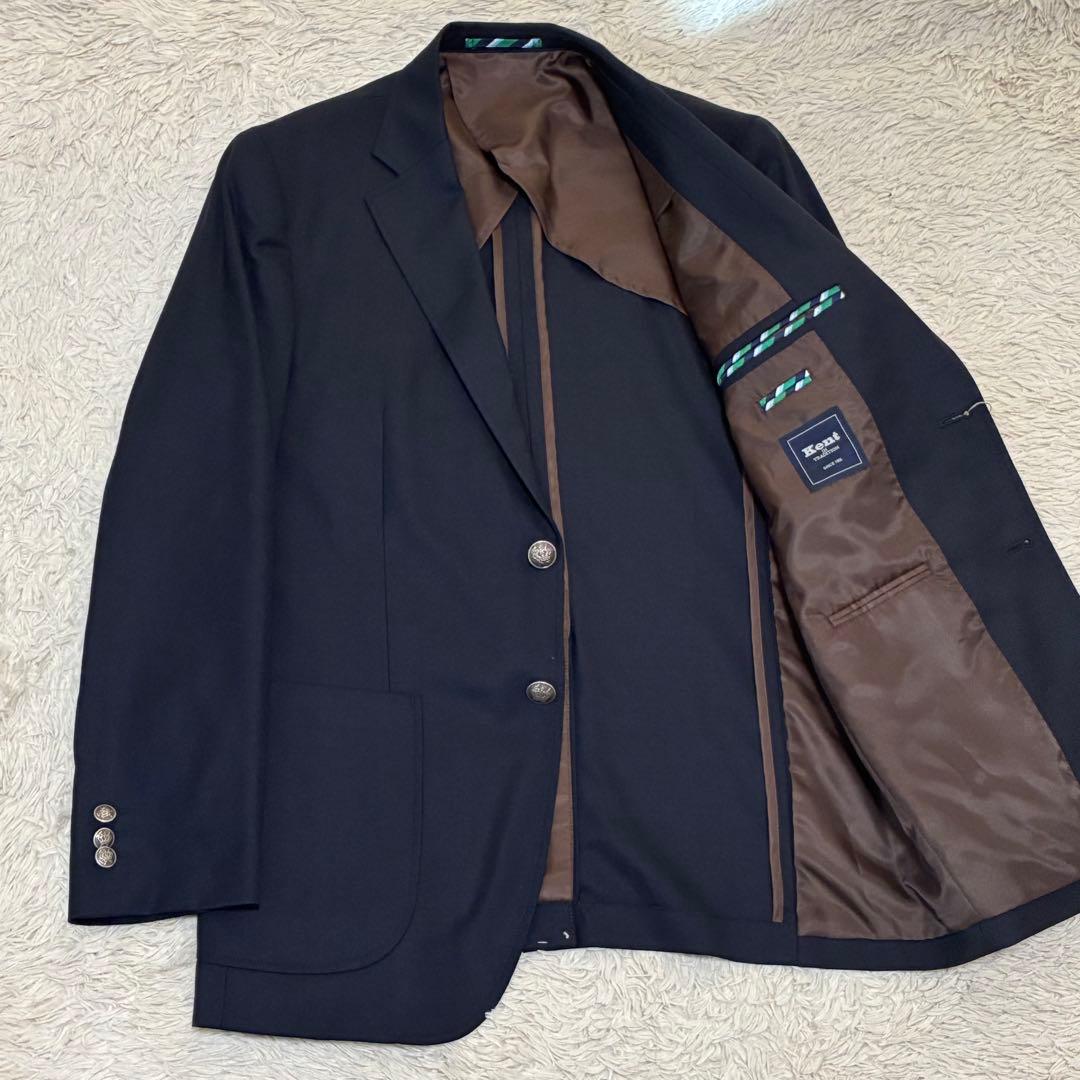 KENT 【未使用タグ付】 紺ブレ 銀ボタン アンコン テーラード ジャケット