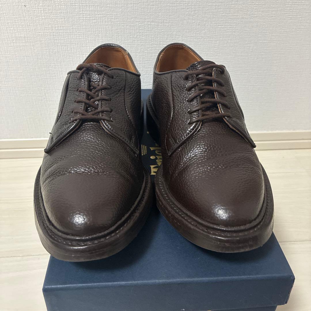 トリッカーズ　ロバート　プレーントゥ　グレインレザー　ブラウン　UK6.0