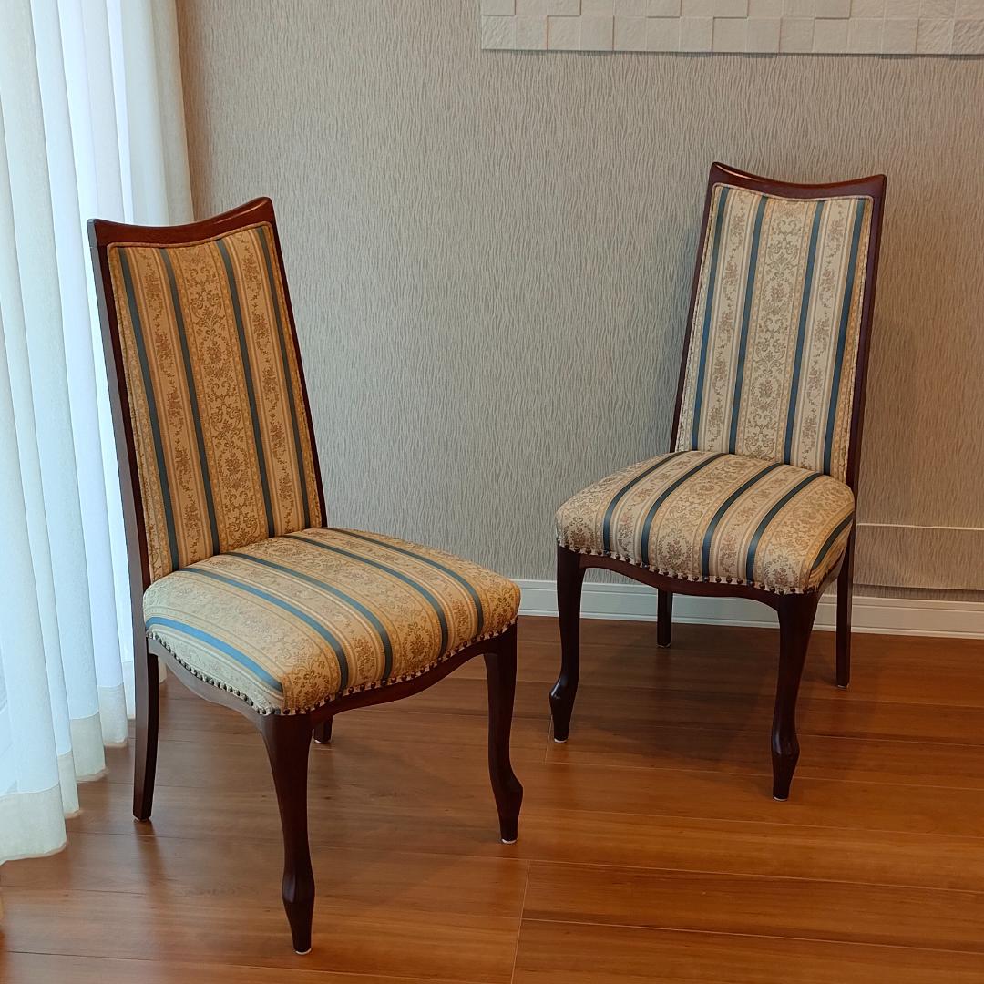 マルニ木工　ベルサイユ　ダイニングチェア　ロココ様式　2脚セット