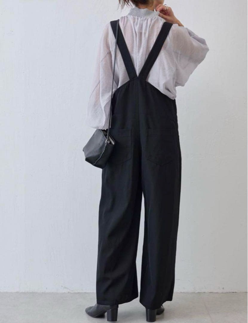 美品✨️BEARDSLEY サイドボタン サロペット ブラック