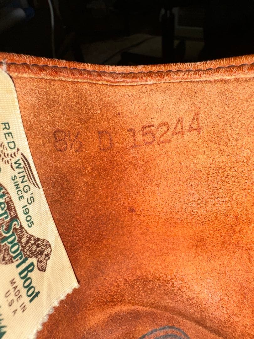 レッドウイング ペコス866 8.5D 四角犬タグ ヴィンテージ 80s