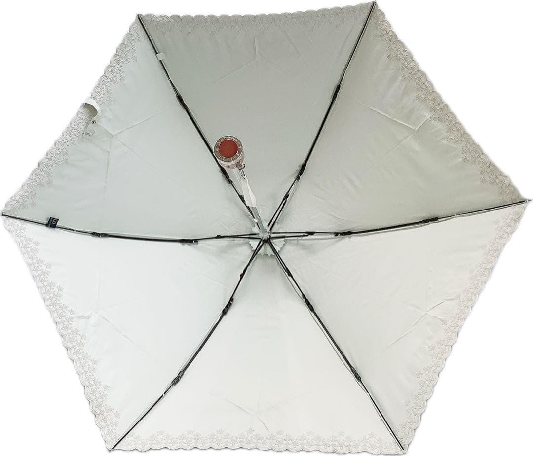 新品★ポロラルフローレン★チェック刺繍 晴雨兼用折りたたみ日傘 雨傘★ブルー白