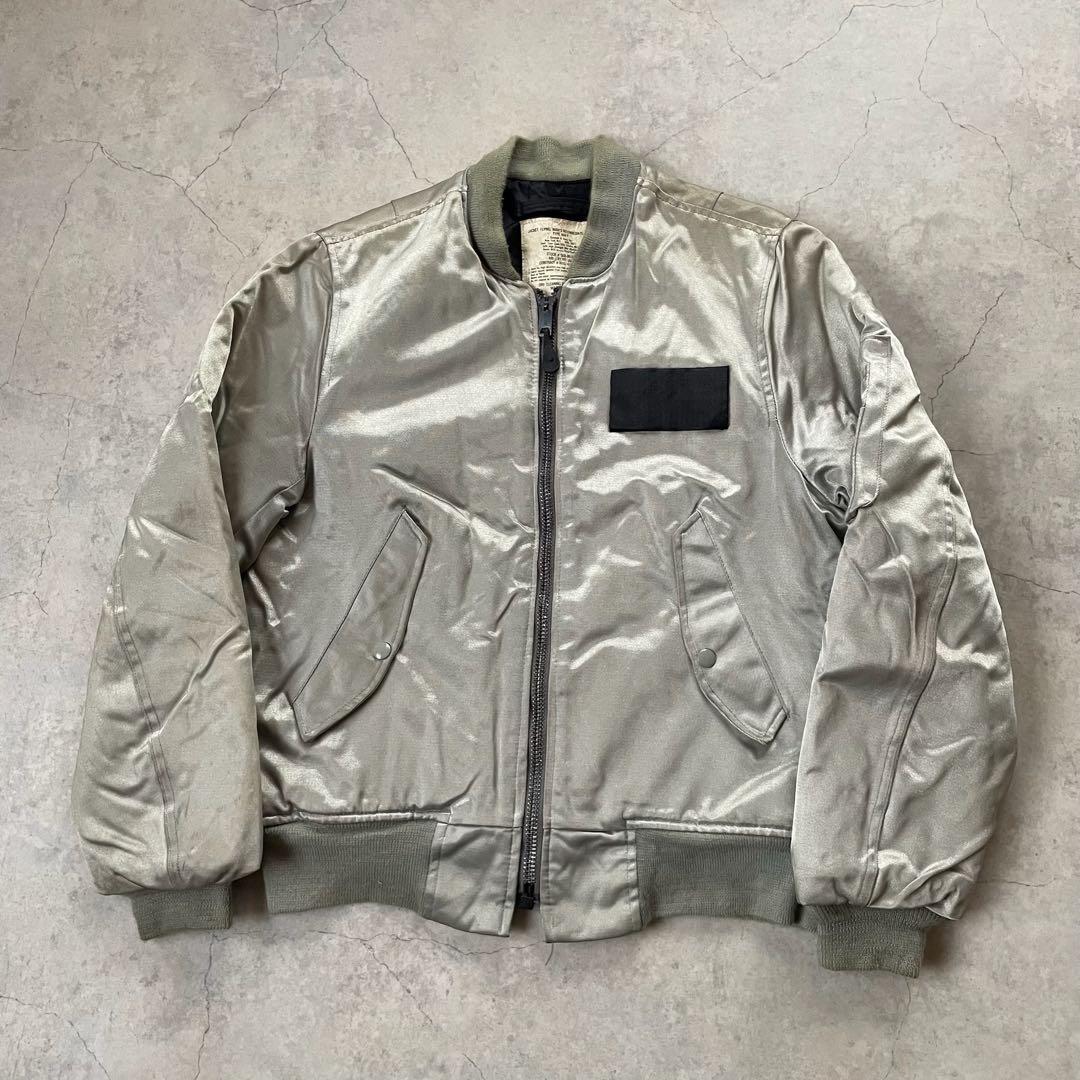 SPIWAK スピワック MA-1 フライトジャケット シルバー USA製