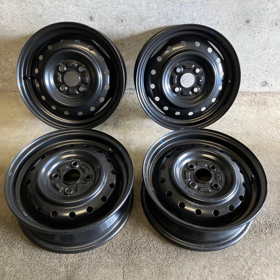 スズキ純正　14インチ スチールホイール 4穴 14x4.5J 新車外し