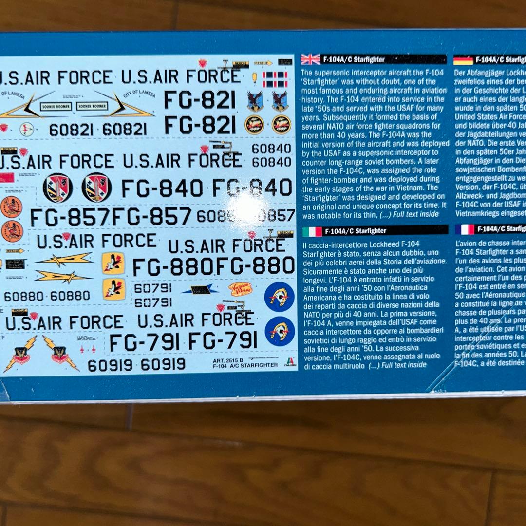 航空機・ヘリコプター ITALERI F-104 Starfighter A/C 1:32