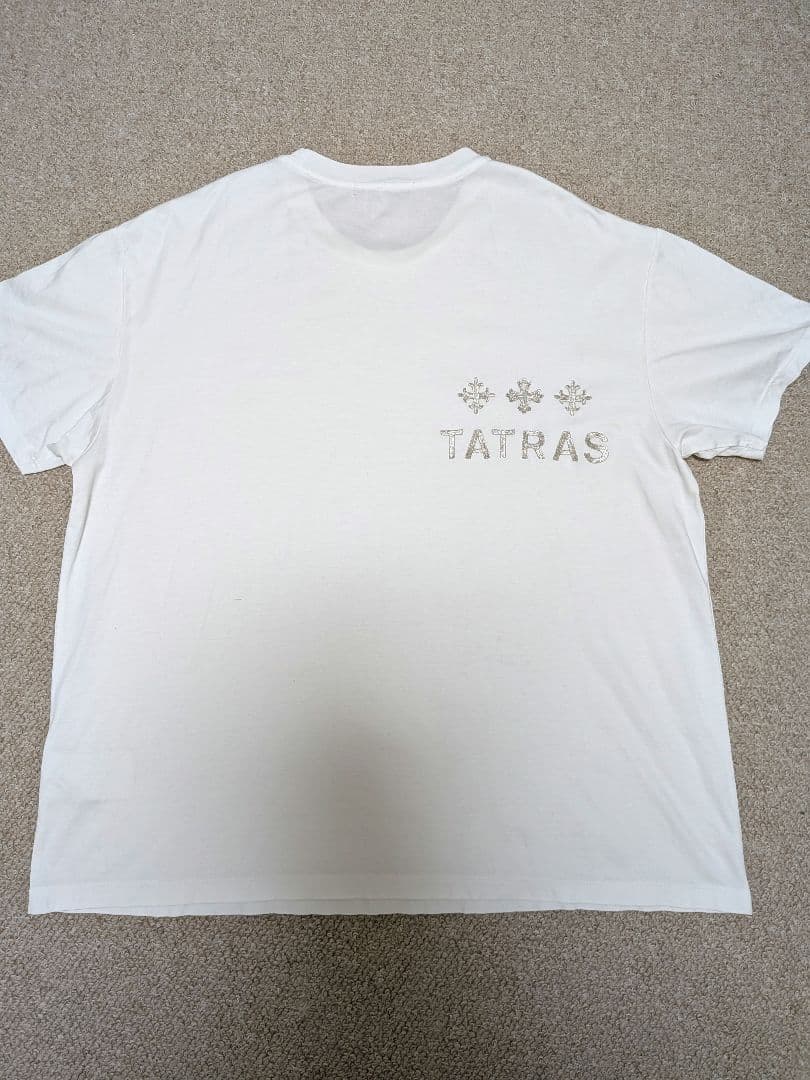 人気☆TATRAS NUNKI ロゴ半袖Tシャツ ホワイト XL