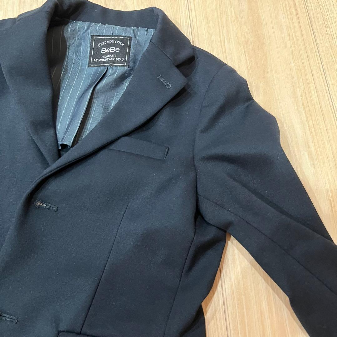 bebe ネイビー フォーマルスーツ　120cm 4点セット