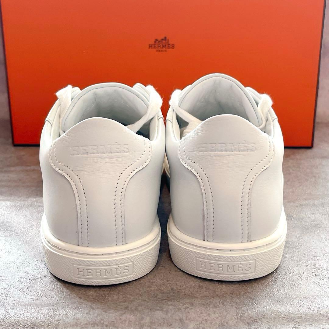 初売り❣️HERMES【未使用】エルメス♦︎白♦︎スニーカー♦︎36♦︎レディース♦︎レザー