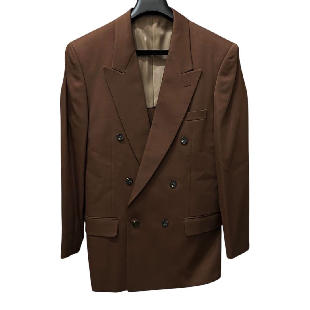 Yves Saint Laurent セットアップ ダブル ブラウン