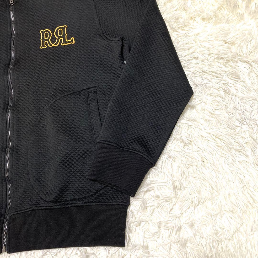 美品✨現行RRL ダブルアールエル　ロゴ　スタジャン　XL ジップジャケット　黒