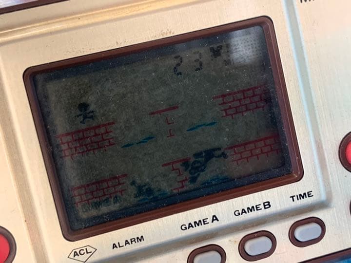 携帯ゲームウォッチ GAME &WATCH 任天堂 稼働品マンホール  ゴールド