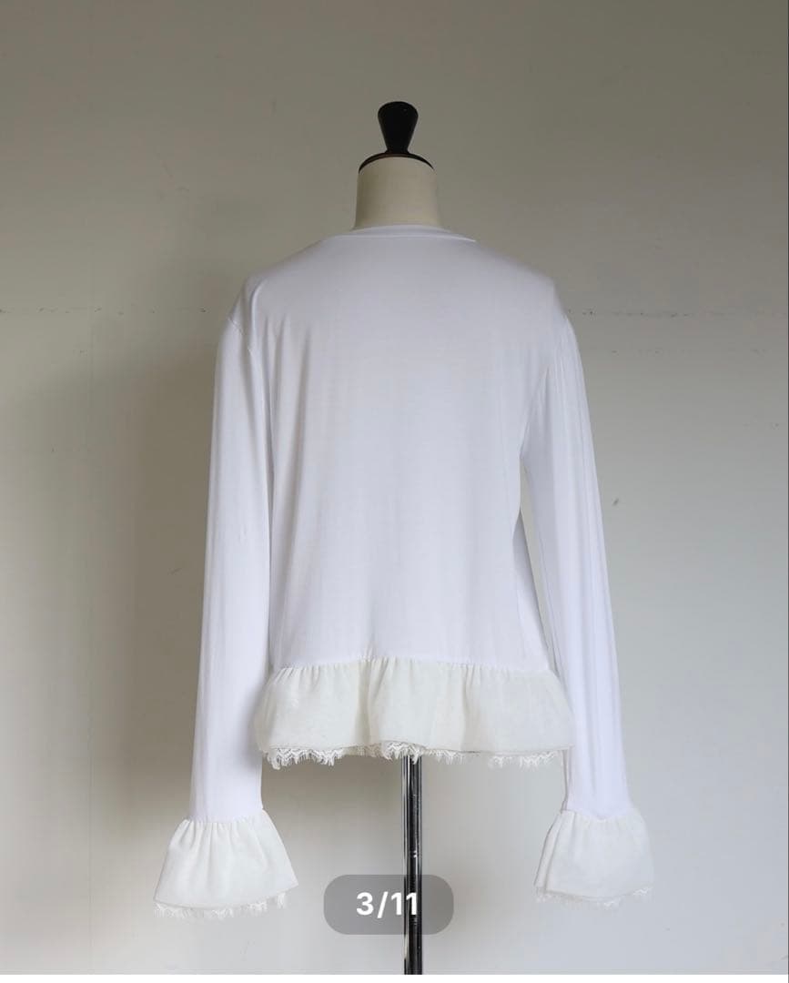 トップス gypsohila Match Long Tee Short White