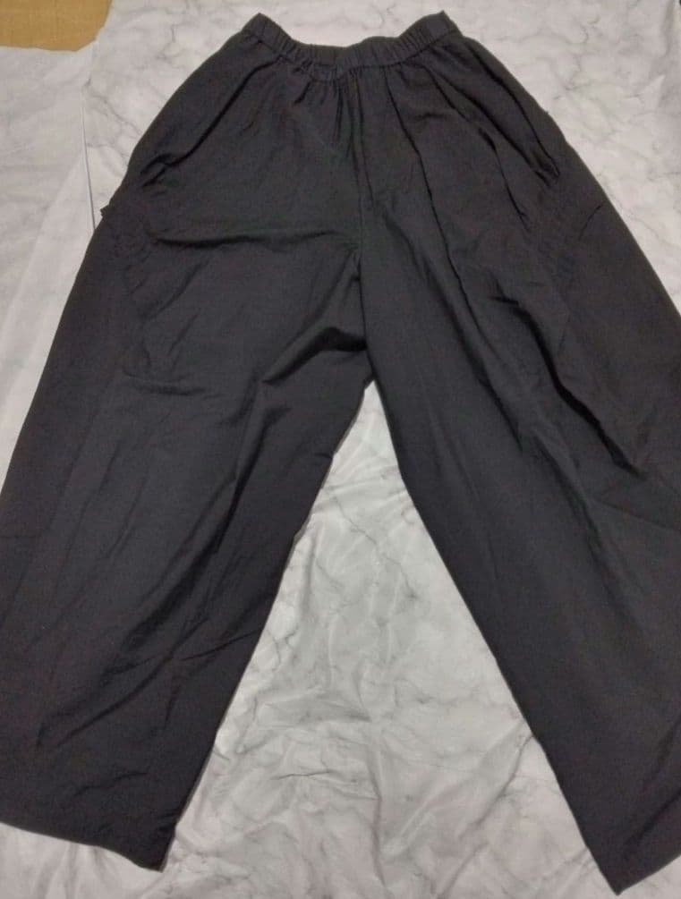 センソユニコ　慈雨　ジウ　40 ワイドパンツ　ブラック　春夏