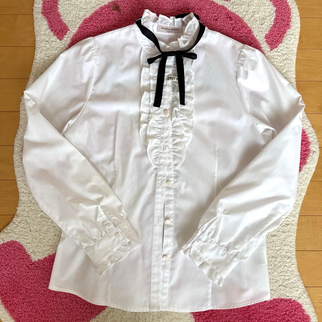 ☆なお様☆専用　メゾピアノ ジュニア 160 フォーマルスーツ 黒と白 リボン