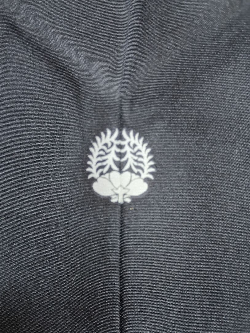 ☆スプリング様☆花柳流　羽二重　黒紋付き　五つ紋　宝尽くし　揃い帯セット