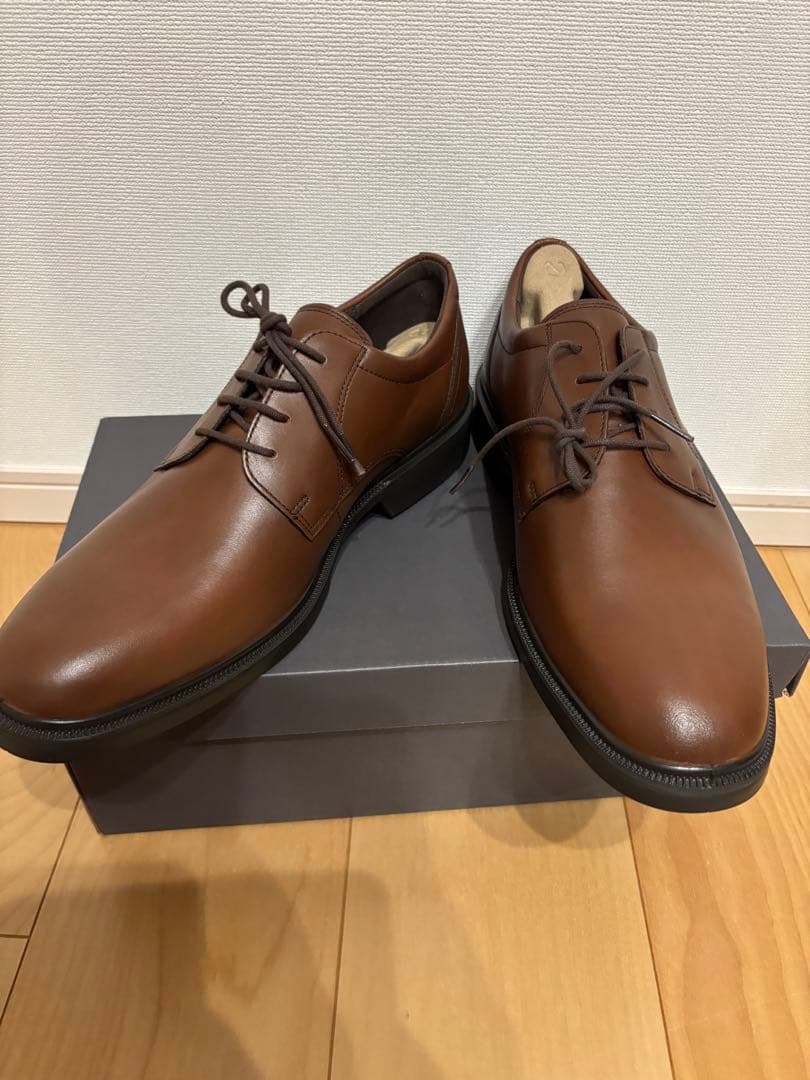【新品未使用】ECCO エコー　メイトランド　ビジネスシューズ　メンズ　ブラウン